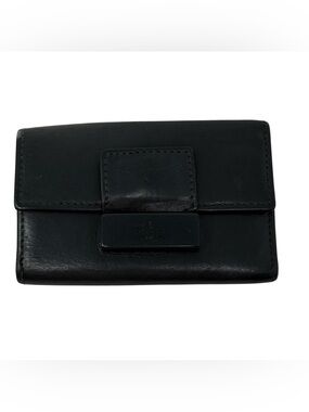 Gucci Black Leather Key Holder Case 6 Hook Made In Italy Vintage Y2K